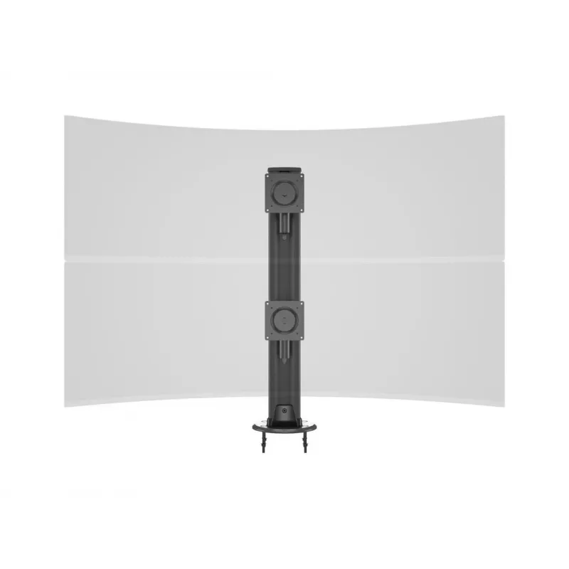 Base de passagem MULTIBRACKETS M Deskmount HD — caixa em alumínio, preto, Ø 21 cm, A 40 mm, 500 g