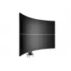 Base de passagem MULTIBRACKETS M Deskmount HD — caixa em alumínio, preto, Ø 21 cm, A 40 mm, 500 g