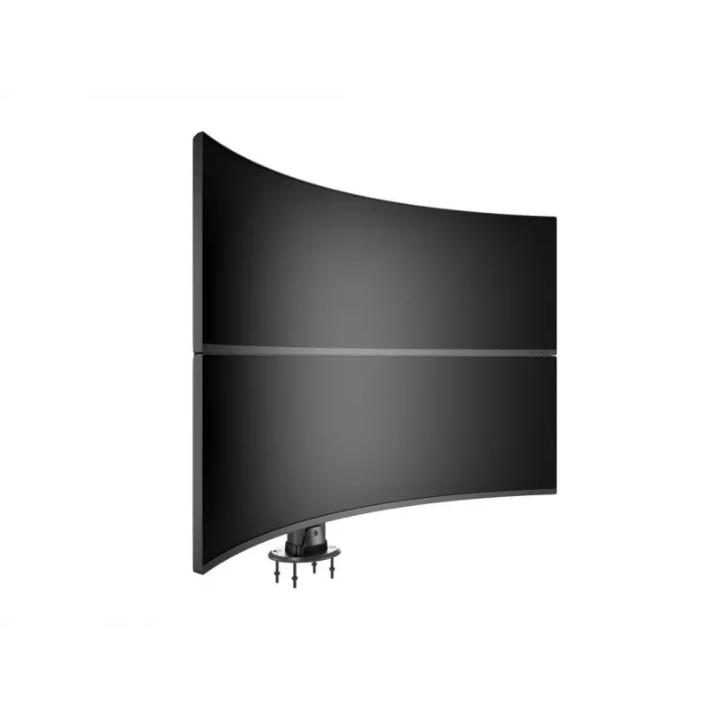 Base de passagem MULTIBRACKETS M Deskmount HD — caixa em alumínio, preto, Ø 21 cm, A 40 mm, 500 g