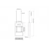 Multibrackets M Pro Series caixa 50 polegadas parede média preto aço horizontal/vertical