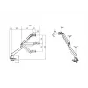 Multibrackets M Gaslift Arm Samsung G9 Single preto 20 kg montagem em mesa