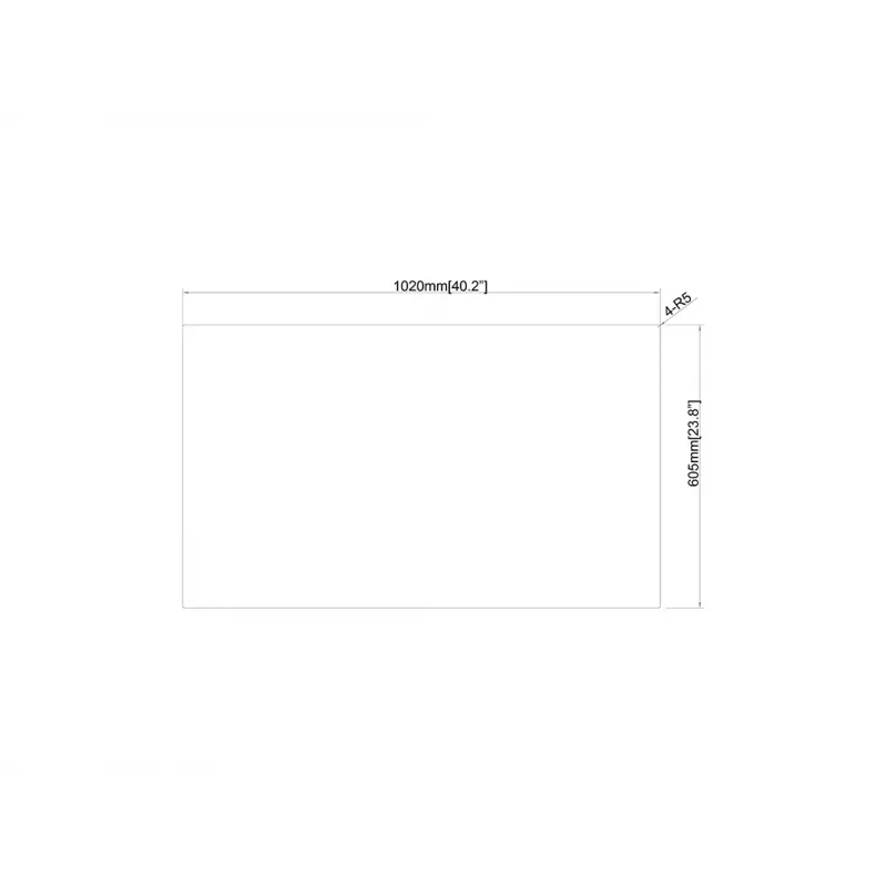 Proteção de ecrã Multibrackets M Safety Sheet Policarbonato 43 transparente