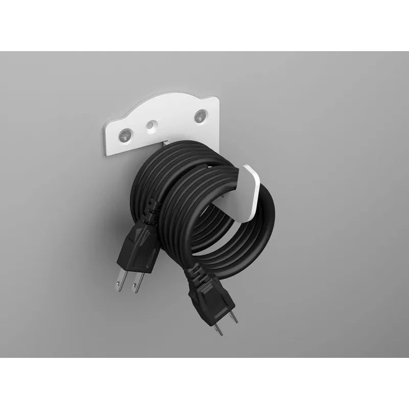 Gestão de cabos de parede Multibrackets M aço branco — para organização de cabos