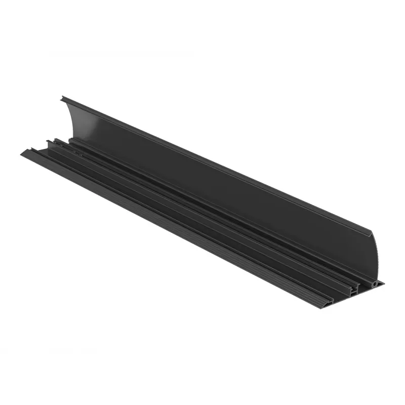 Multibrackets M proteção de cabos para chão preto – 139 mm L – 750 mm C