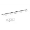 Multibrackets M proteção de cabos para chão preto – 139 mm L – 1100 mm C
