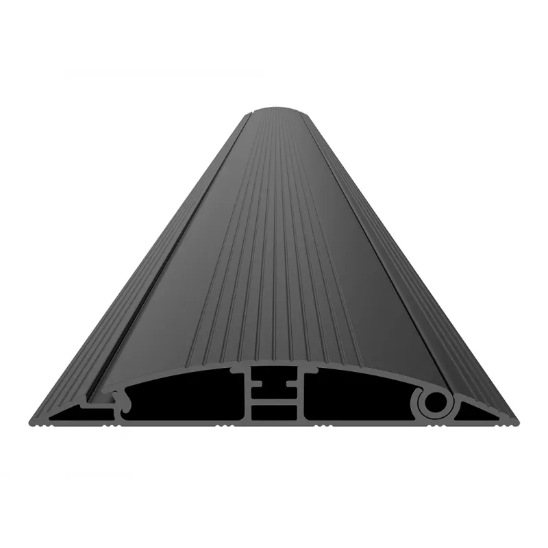 Multibrackets M calha para cabos de chão preto – 139 mm L – 1600 mm C
