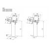 Multibrackets M Pro Series quiosque preto 15-32 polegadas 20 kg 75x75-400x400