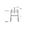 Multibrackets M Collaboration suporte de chão 55-86 polegadas capacidade máxima 90 kg