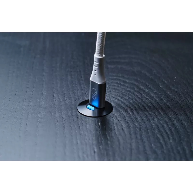 Cabo USB-C para USB-C Ochno O-USBG2-70-1 — USB 3.2 Gen 2, DP Alt Mode 1.4, macho-macho, entrançado, 0,7 m, branco