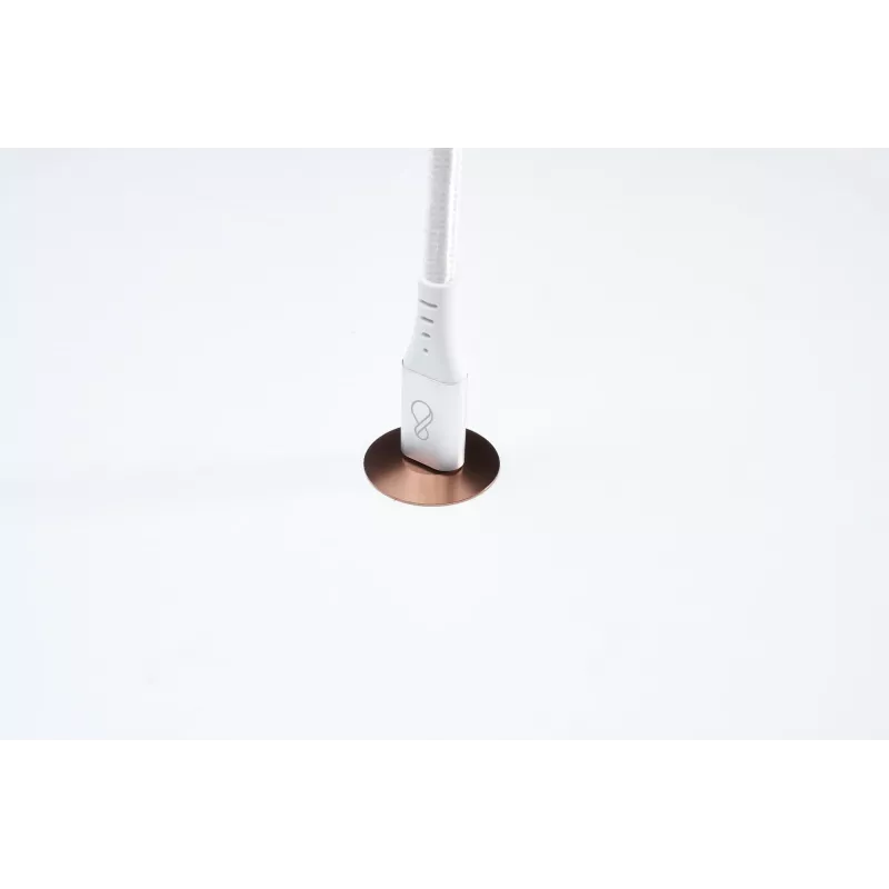 Cabo USB-C para USB-C Ochno O-USBG2-70-1 — USB 3.2 Gen 2, DP Alt Mode 1.4, macho-macho, entrançado, 0,7 m, branco