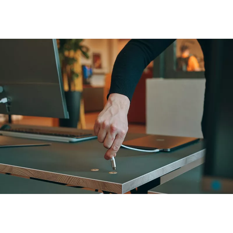 Ochno O-DO-100-2, USB C, USB 3.2 Gen 2 (3.1 Gen 2), 10000 Mbit/s, secretária integrada, secretária, macho