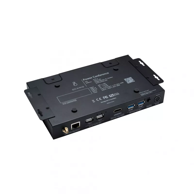 Ochno Power Conference 3 Single, com fios, USB 3.2 Gen 2 (3.1 Gen 2) Type-C, 100 W, 1.4/2.3, 10,100 Mbit/s, preto