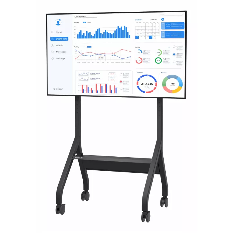 Suporte para ecrã de sinalização Peerless SR860-EUK 190,5 cm (75 inch) preto