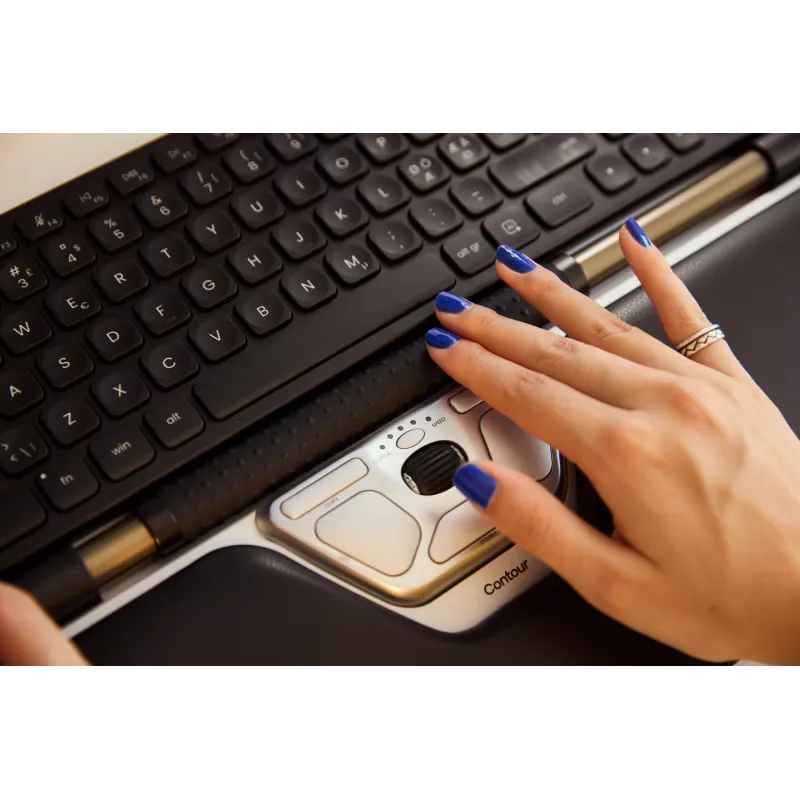 Rato ergonómico com fios Contour Design RollerMouse Red USB-C 2800 DPI 6 botões