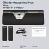 Rato ergonómico com fios Contour Design RollerMouse Red Plus USB-C 2800 DPI