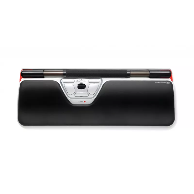 Contour Design RollerMouse Red Plus + Balance com fios, tamanho normal (100 %), com fios, USB, QWERTY, preto, rato incluído