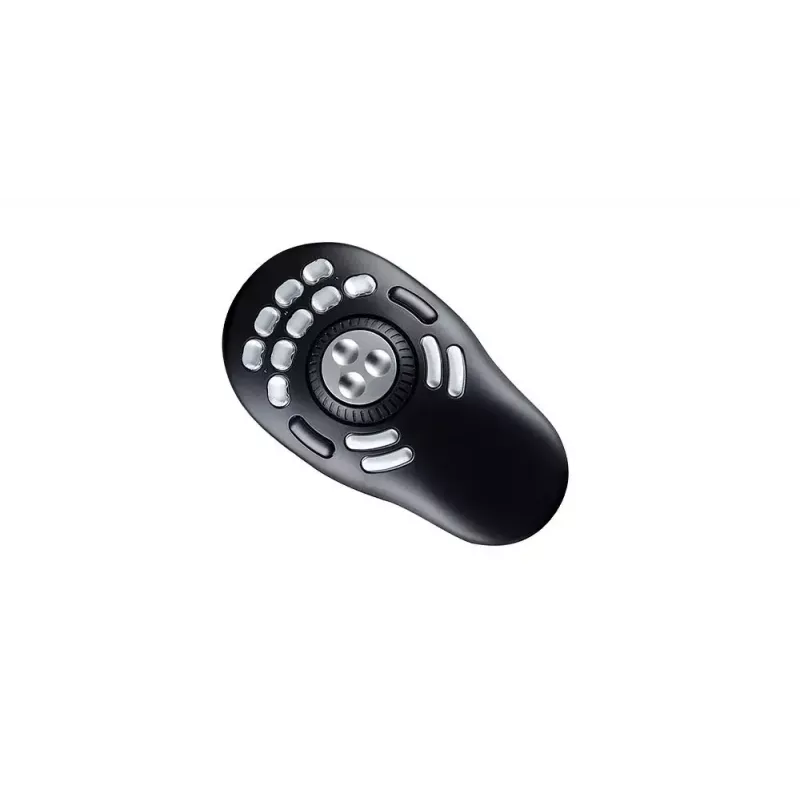 Controlador multimédia Contour PRO v2 – USB, prateado/preto, 43×77,5×11,5 mm