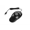 Controlador multimédia Contour PRO v2 – USB, prateado/preto, 43×77,5×11,5 mm