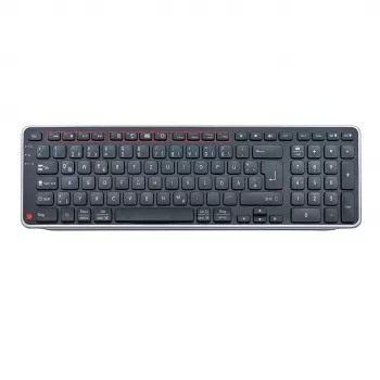 Contour Design Balance teclado DE, sem fios, tamanho normal (100 %), sem fios, RF Wireless + USB, interruptores de tesoura, QWERTZ, preto