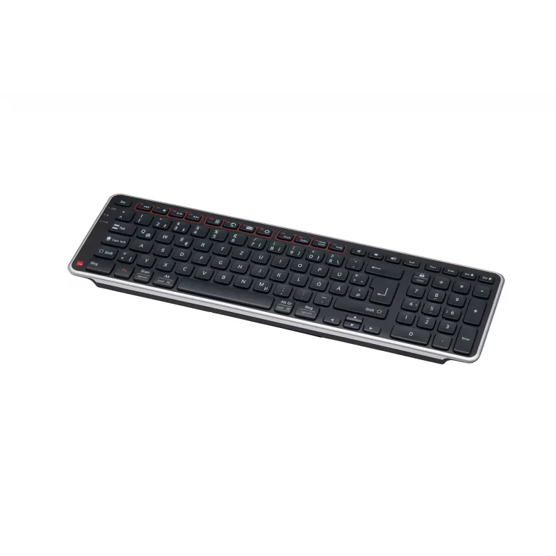 Contour Design Balance teclado DE, sem fios, tamanho normal (100 %), sem fios, RF Wireless + USB, interruptores de tesoura, QWERTZ, preto