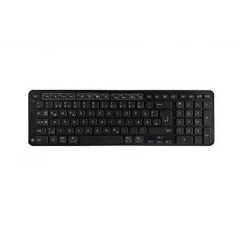 Contour Design Balance teclado BK versão Wireless-DE, tamanho normal (100%), com e sem fios, RF Wireless + USB, QWERTZ, preto
