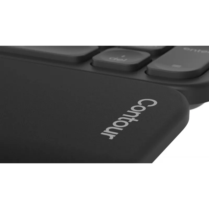 Apoio de pulso Contour Contour Balance Full-Size — preto, 434,5×104×10,8 mm