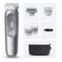 Aparador de corpo Braun Series 7 BG7550 cinzento bateria de iões de lítio