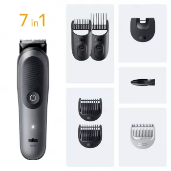 Braun AIO5520 máquina de cortar cabelo/aparador preto, cinzento 14 iões de lítio (Li-Ion)