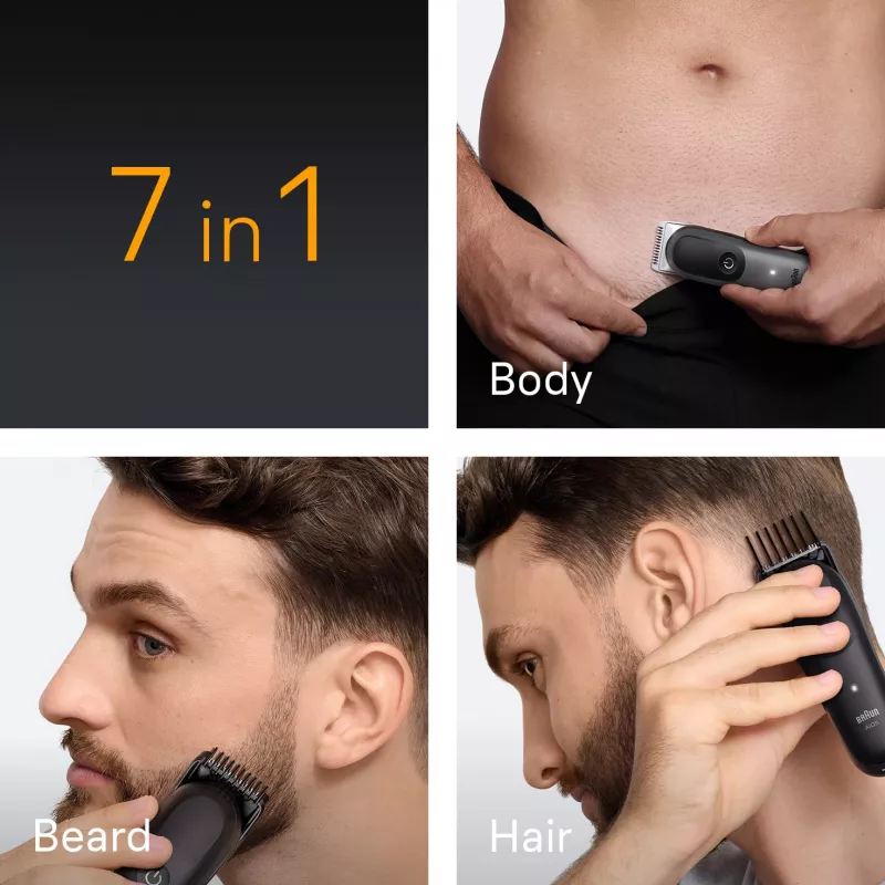 Braun AIO5520 máquina de cortar cabelo/aparador preto, cinzento 14 iões de lítio (Li-Ion)