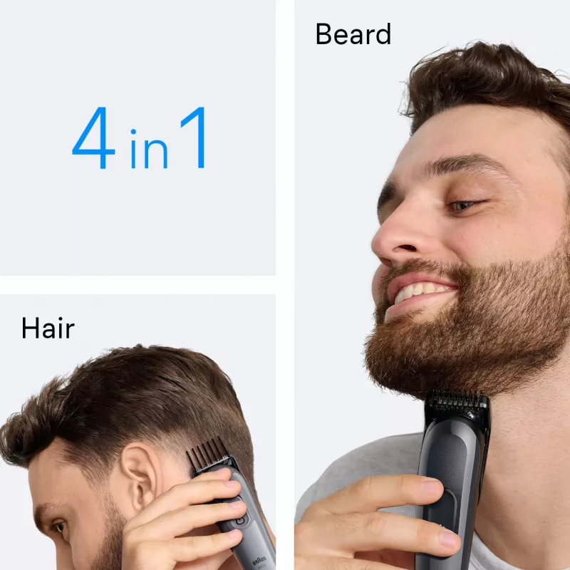 Braun AIO3500 máquina de cortar cabelo/aparador preto, cinzento 14 níquel-metal hidreto (NiMH)