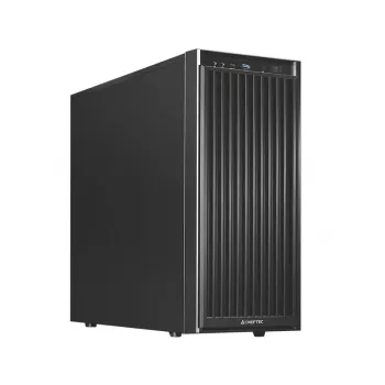 Caixa de computador CHIEFTEC BW-01B-OP midi tower ATX/ITX, suporta 6×3,5 polegadas + 4×2,5 polegadas, 2×5,25 polegadas, traseira 1×120 mm, SGCC, preto, 200×510×465 mm