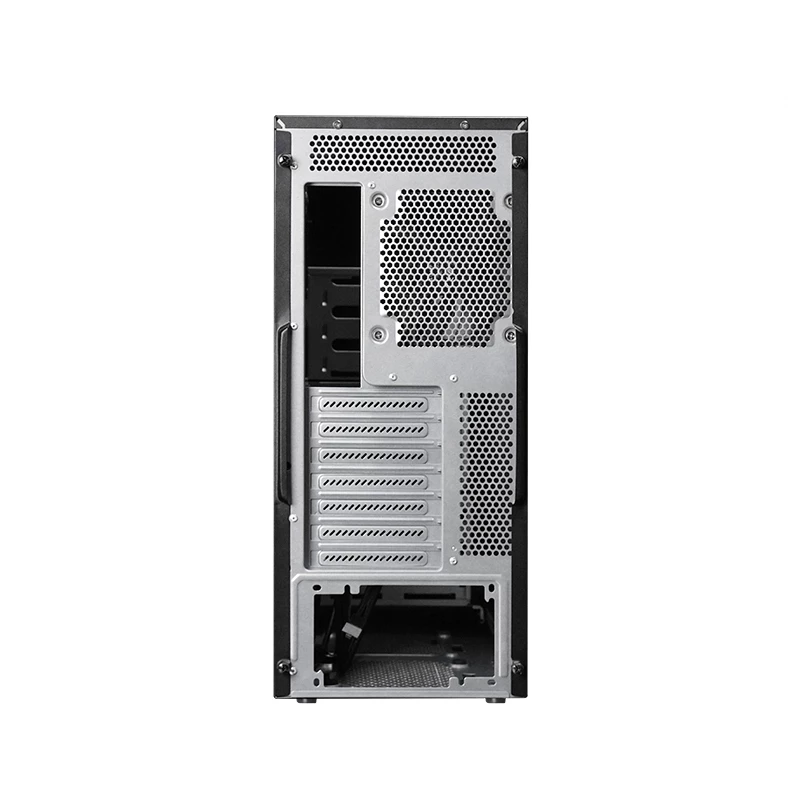 Caixa de computador CHIEFTEC BW-01B-OP midi tower ATX/ITX, suporta 6×3,5 polegadas + 4×2,5 polegadas, 2×5,25 polegadas, traseira 1×120 mm, SGCC, preto, 200×510×465 mm