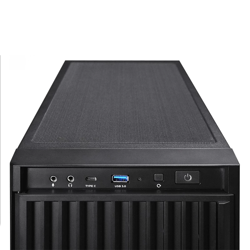 Caixa de computador CHIEFTEC BW-01B-OP midi tower ATX/ITX, suporta 6×3,5 polegadas + 4×2,5 polegadas, 2×5,25 polegadas, traseira 1×120 mm, SGCC, preto, 200×510×465 mm