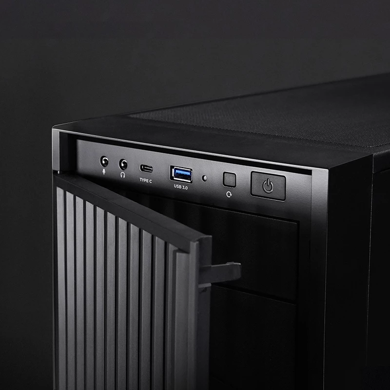 Caixa de computador CHIEFTEC BW-01B-OP midi tower ATX/ITX, suporta 6×3,5 polegadas + 4×2,5 polegadas, 2×5,25 polegadas, traseira 1×120 mm, SGCC, preto, 200×510×465 mm