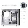 Caixa de computador CHIEFTEC BW-01B-OP midi tower ATX/ITX, suporta 6×3,5 polegadas + 4×2,5 polegadas, 2×5,25 polegadas, traseira 1×120 mm, SGCC, preto, 200×510×465 mm