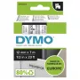 Etiquetas DYMO Authentic D1 | Impressão preta em película transparente | 12 mm x 7 m | Etiquetas autoadesivas para impressoras de etiquetas LabelManager | Fabricadas na Europa