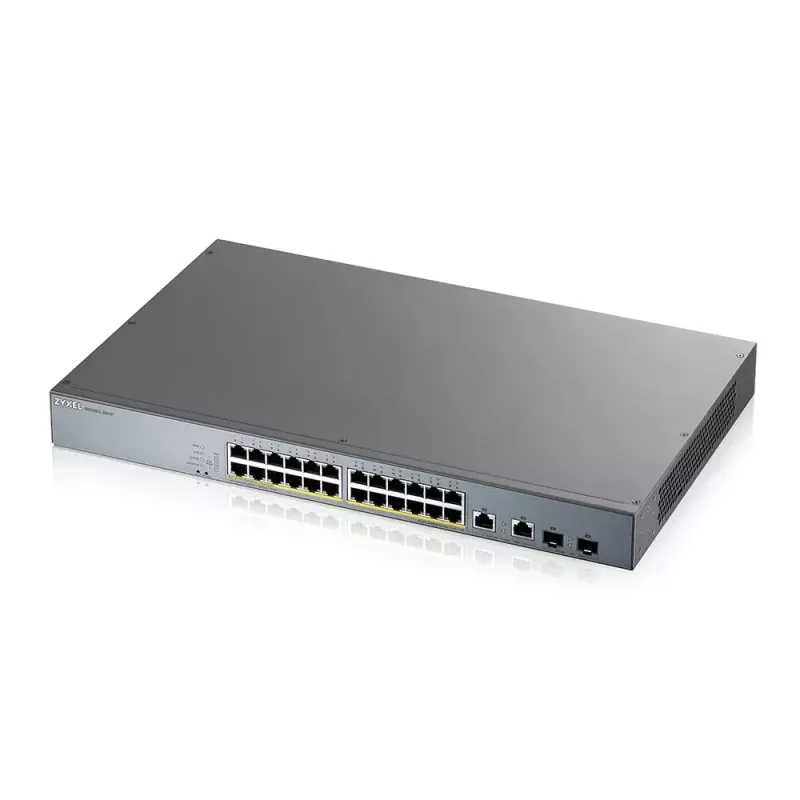 Zyxel GS1350-26HP-EU0101F switch de rede gerido L2 Gigabit Ethernet (10/100/1000) Power over Ethernet (PoE) cinzento