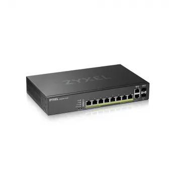 Zyxel GS2220-10HP-EU0101F switch de rede gerido L2 Gigabit Ethernet (10/100/1000) Power over Ethernet (PoE) preto
