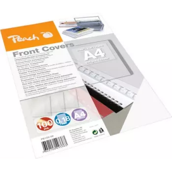 Peach 510013 capa de encadernação A4 transparente 100 unid.