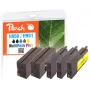 Peach PI300-587 Tinteiro preto, ciano, magenta, amarelo