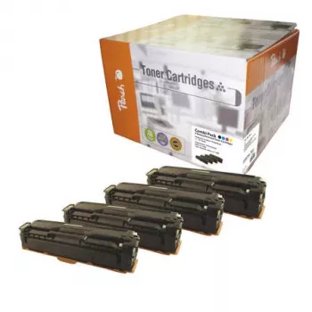 Peach PT500 Toner 4 unid. preto, ciano, magenta, amarelo