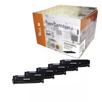 Peach PT561 Toner 5 unid. preto, ciano, magenta, amarelo
