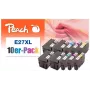 Peach 0F319986 Tinteiro 10 unid. Preto, Ciano, Magenta, Amarelo