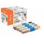 Peach 112100 Cartucho de Toner 4 unid. Compatível Preto, Ciano, Magenta, Amarelo