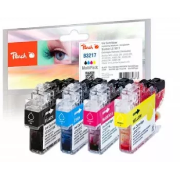 Peach PI500-238 Tinteiro 4 unid. Preto, Ciano, Magenta, Amarelo