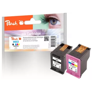 Peach PI300-1045 cartucho de tinta 2 unid. compatível preto, ciano, magenta, amarelo