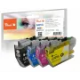 Peach PI500-377 Multipack de tinta compatível para Brother LC-421XL, 4 cores