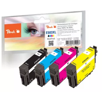 Peach PI200-970 cartucho de tinta 4 unid. compatível alto (XL) alcance preto, ciano, magenta, amarelo