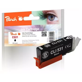 Peach PI100-498 cartucho de tinta 1 unid. compatível alcance padrão preto