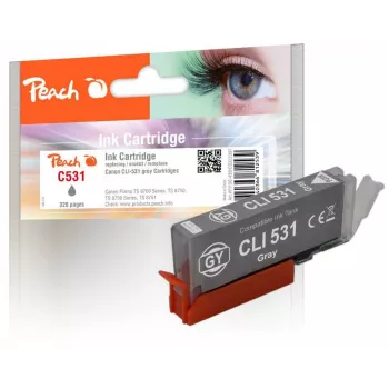 Peach PI100-499 cartucho de tinta 1 unid. compatível alcance padrão cinzento
